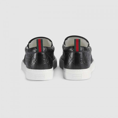 gucci black slip on sneaker